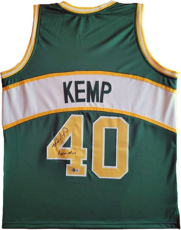 Shawn Kemp Autogramm - Custom Jersey signiert "Reign Man" mit COA (Beckett)