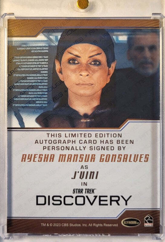 Ayesha Mansur als "J'Vini" - Star Trek Discovery - 2023 Rittenhouse - Auto