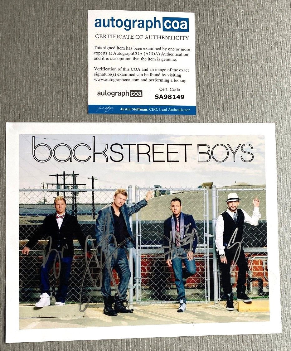 Backstreet Boys Autogramm 20 x 25 cm mit COA (ACOA)