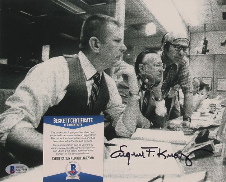 Eugene Kranz (NASA Flight Director) 20 x 25 cm Autogramm mit COA (Beckett)