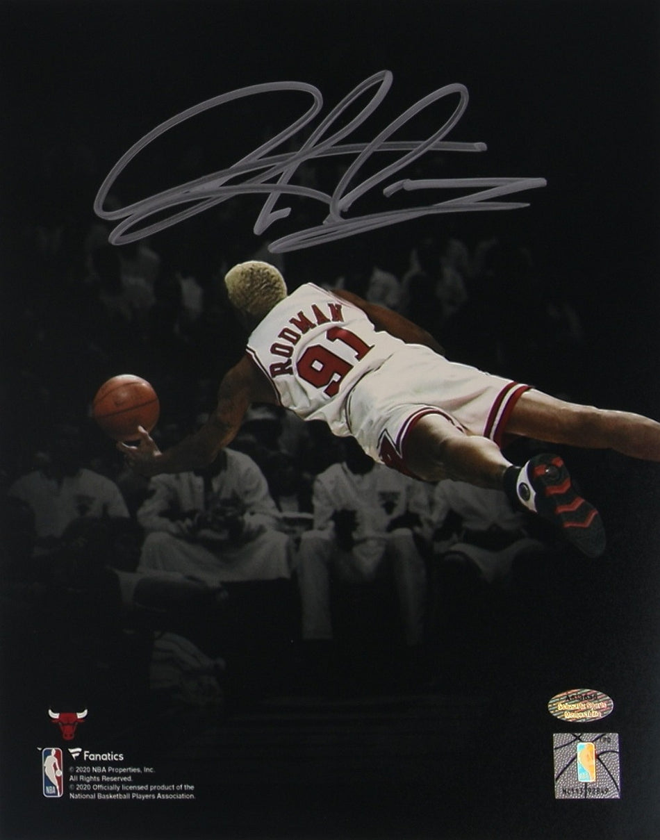 Dennis Rodman – Original Autogramm auf 20 x 25 cm Foto mit COA (Schwartz Sports)