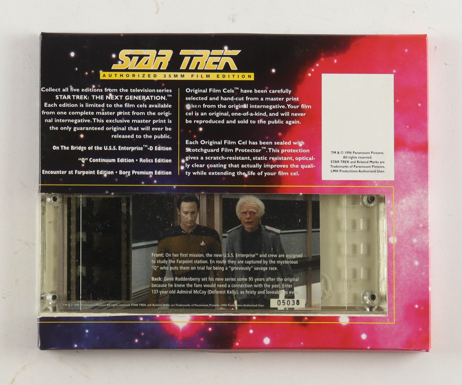 Star Trek: The Next Generation – Original 35mm Film Cell (1996) Limited Edition