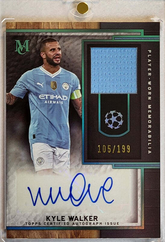 Kyle Walker - 2023/24 - Topps Museum Relic Card - Auto - Player Worn Jersey /199