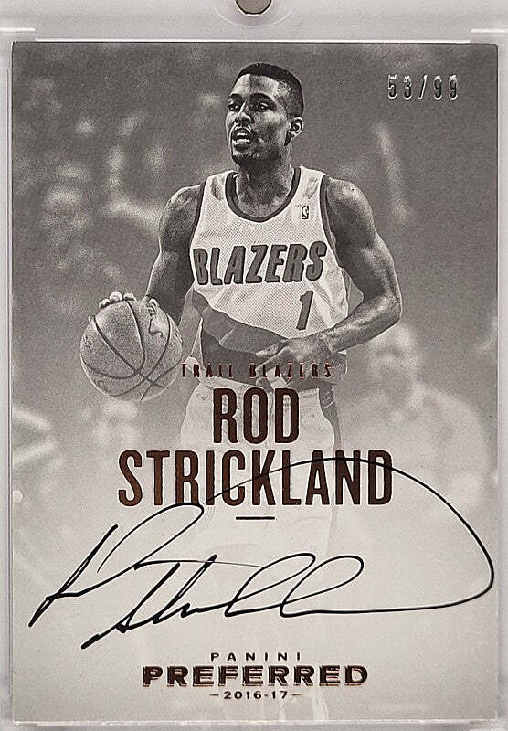 Rod Strickland - 2016/17 Panini Preferred - Auto /99