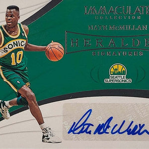 Nate McMillan - 2018/19 Panini Immaculate - Auto /99