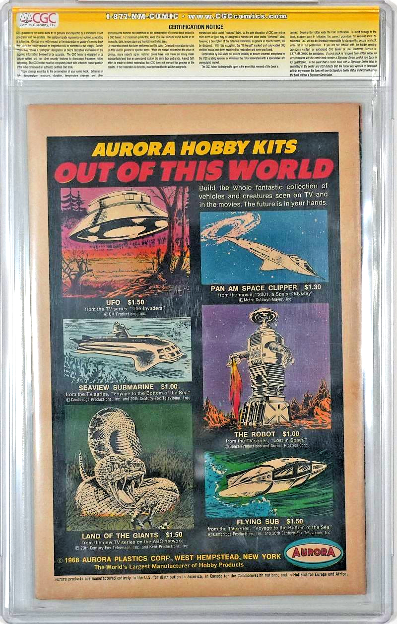 Justice League of America #66 CGC 7.0 SS Neal Adams signierter Comic (1968)