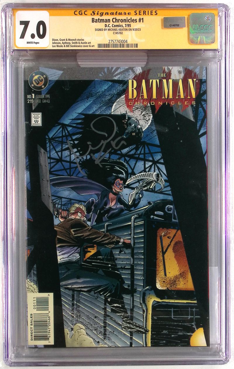 Batman Chronicles #1 – CGC 7.0 – signiert von Michael Keaton