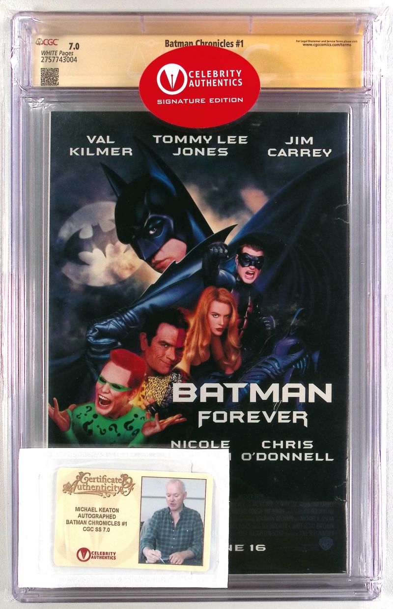 Batman Chronicles #1 – CGC 7.0 – signiert von Michael Keaton