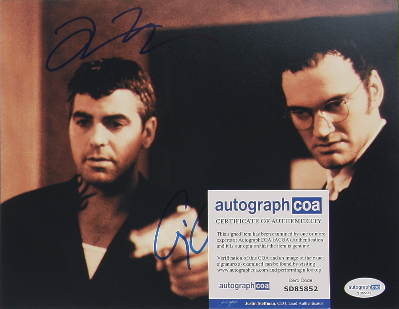 George Clooney & Quentin Tarantino Autogramm mit COA (ACOA)
