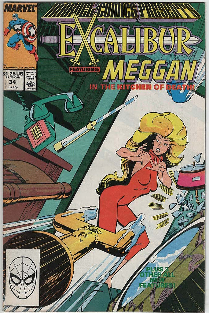 Marvel Comics Presents #34 – Excalibur featuring Meggan (1989) – US-Original Comic