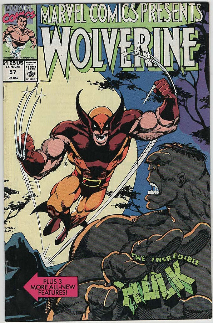 Marvel Comics Presents #57 – Wolverine vs. The Incredible Hulk (1990) – US-Original Comic